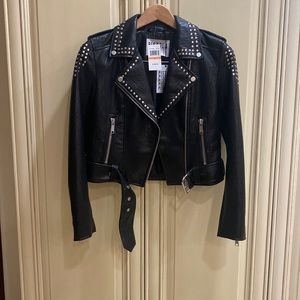 Pistola Brand New with Tags never worn Studded Leather Jacket  size Small